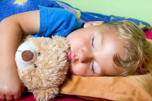 EFT Kinder Sorgen lösen, ruhig schlafender junge